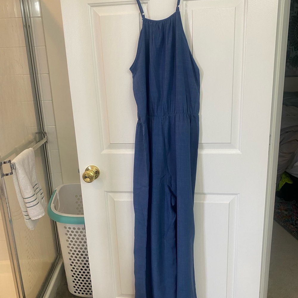 Pants romper denim color